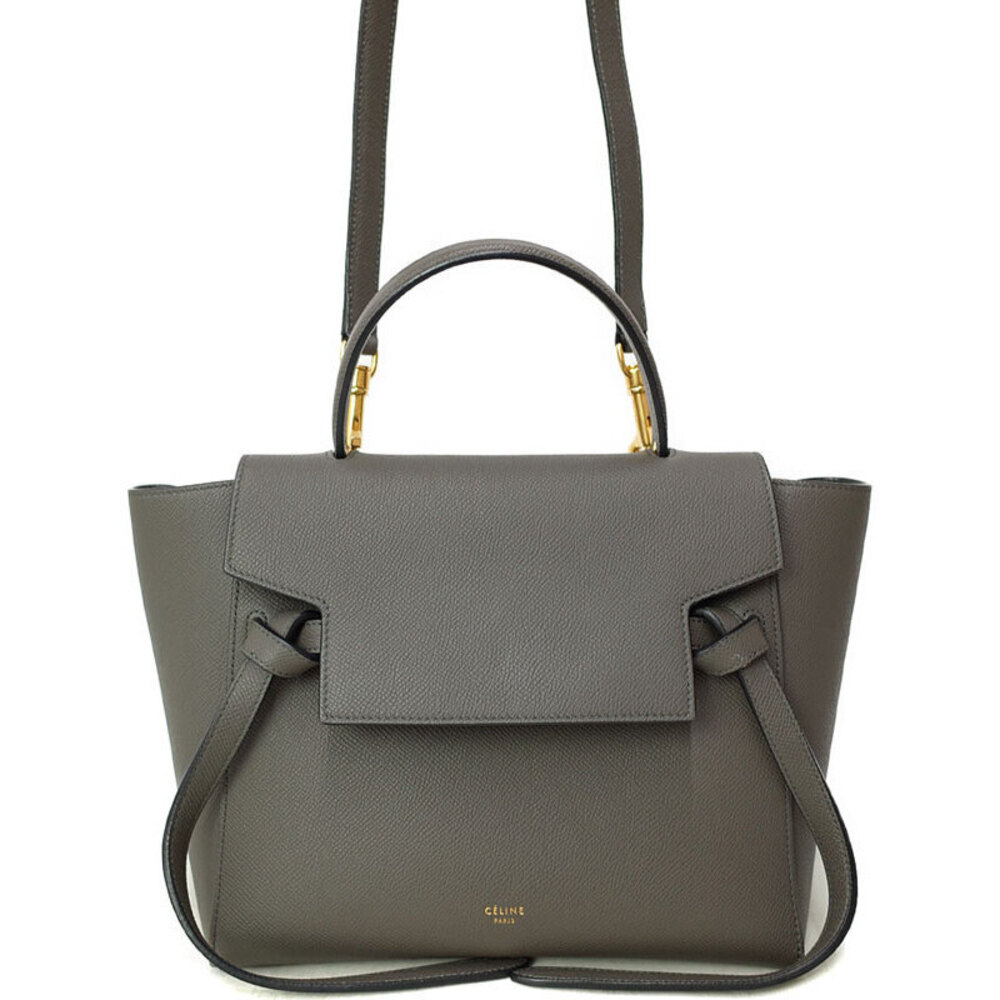 Celine Belt 2WAY Bag grained calfskin leather